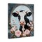 Stupell Industries Flower Horned Cow Portrait Canvas, design by Petal Prints Design
